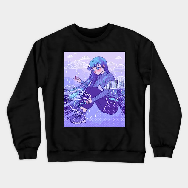 Rain Crewneck Sweatshirt by Dream.Mori